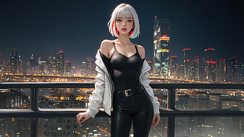 The Urban Anime Girl , anime-girl, anime, women, girls, outdoor, urban, artist, artwork, digital-art, deviantart HD wallpaper