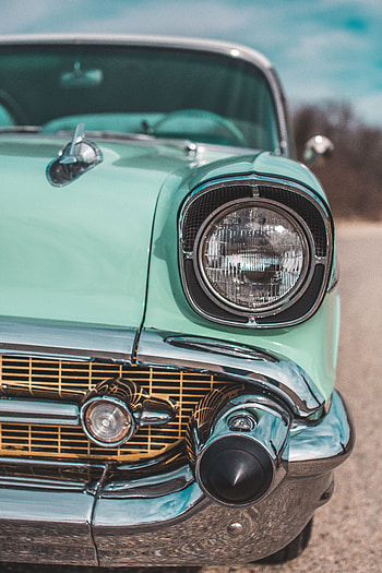 Auto, Cars, Front View, Retro, Headlight HD phone wallpaper