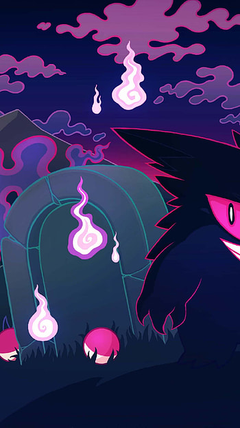 Ghost Pokmon, Mysterious Charms, Supernatural World, Enigmatic Creatures HD phone wallpaper