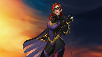 Blazing Batgirl, batgirl, superheroes, artwork, art, digital-art, artstation HD wallpaper