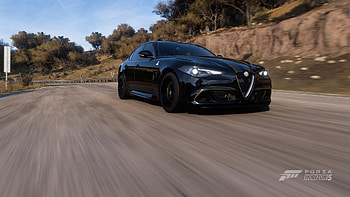 Forza horizon 5 alfa Romeo, Forza Horizon 5, Alfa Romeo Giulia Quadrifoglio, video game, vehicle HD wallpaper