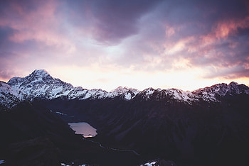 Aoraki / Mount Cook, national park, sky, mountains HD wallpaper