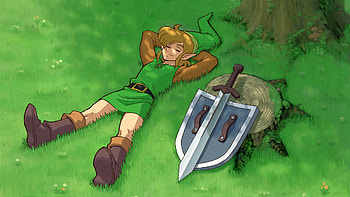 Legend of Zelda : Link’s Peaceful Moment in Hyrule, The Legend of Zelda, Link HD wallpaper