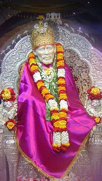Sai Baba , Pink Background, sai baba HD phone wallpaper