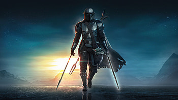 The Mandalorian Beskar Spear And The Darksaber , the-mandalorian-season-2, the-mandalorian, tv-shows, star-wars, baby-yoda, artstation HD wallpaper