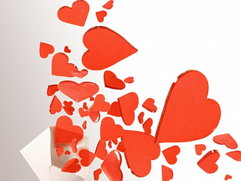 Hearts, love HD wallpaper