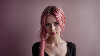 Pink Hair Girl , fantasy, artist, artwork, digital-art, deviantart HD wallpaper