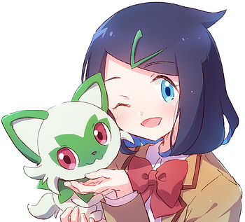 Liko & Sprigatito: Pokémon Horizons Anime Delight, Liko (Pokémon), Sprigatito (Pokémon), Anime, Pokémon Horizons: The Series HD wallpaper