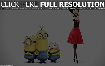 Minion Name Bob Kevin Stuart Scarlet Overkill Full HD wallpaper