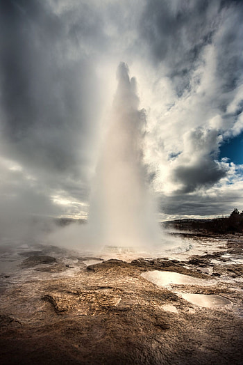 Geysir Willis, Nature clouds, Geysir, Willis nature HD phone wallpaper