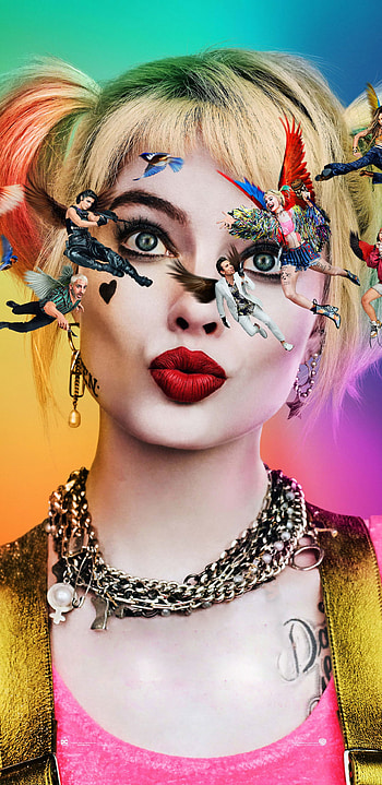Margot Robbie, Harley Quinn, movie HD phone wallpaper