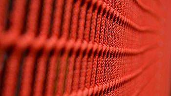 Red Fabric Surface Texture Blur Background Texture HD wallpaper
