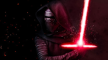 Red lightsaber, Kylo Ren HD wallpaper