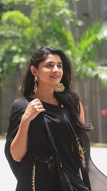 Kanika Mann, Black Dress HD phone wallpaper