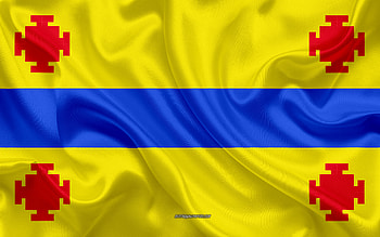 Flag of Popayan, , silk texture, Popayan, Colombian city, Popayan flag, Colombia HD wallpaper