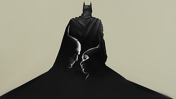 The Batman Adventure Meets, the-batman, batman, catwoman, superheroes, artwork, digital-art HD wallpaper