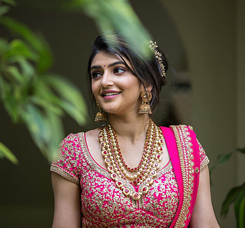 Sreeleela, eye, fashion design HD wallpaper
