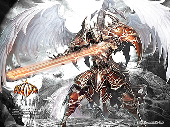 angel knight, angel, worrior, sword, armour HD wallpaper