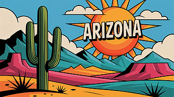 Arizona Desert Vibes Ultra, Arizona, desert, cactus, mountain HD wallpaper