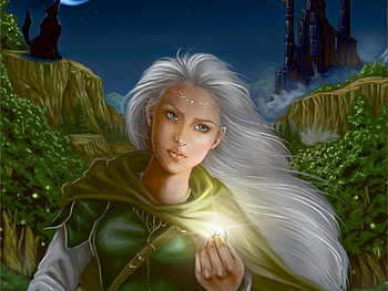 Searching, women, girls, fantasy, forest HD wallpaper