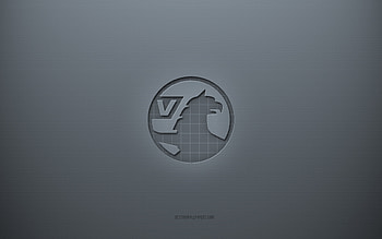 Vauxhall logo, gray creative background, Vauxhall emblem, gray paper texture, Vauxhall, gray background, Vauxhall 3d logo HD wallpaper