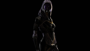 Mass effect, Tali zorah, Shadow, Light, Hood HD wallpaper