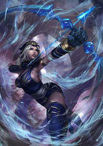 Ashe , Posted by Christopher Anderson, Mobile , Gaming HD phone wallpaper
