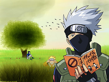 A Day Out, sasuke, uzumaki, birds, hatake, uchiha, kakashi, naruto, tree HD wallpaper