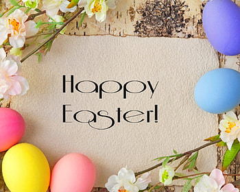 Happy Easter, colored, flowers, Easter, eggs HD wallpaper