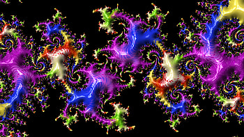 Trippy Psychedelic Fractal, colorful, colors, artistic, Abstract, fractal HD wallpaper