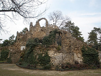 Park, architecture, graphy, gate, old, green, ruins, bulgaria, trees, nature, , cannon HD wallpaper
