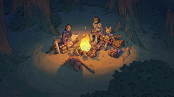 : Campfire Adventures in The Elder Scrolls: Castles RPG, video game, campfire, RPG HD wallpaper