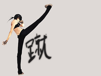 Canaan, anime girl, anime, original, fighter, tagme, black hair HD wallpaper