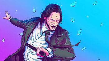 John Wick Sketchy Artwork, john-wick, movies, artwork, artist, behance HD wallpaper