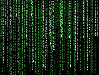 Matrix, white, numbers, letters lines, green HD wallpaper