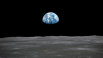 Apollo 11, Earthrise view, Astronauts' perspective, Lunar voyage HD wallpaper