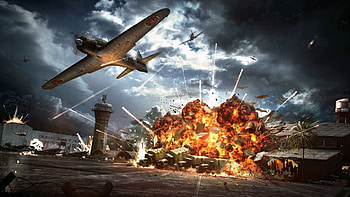 Air strike , Intense action, Explosive sequences, Aerial combat HD wallpaper