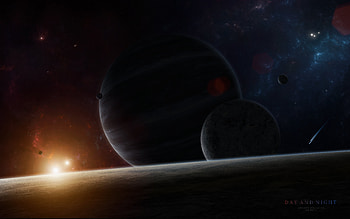 Planets, Universe, Bright, Flash, Glow HD wallpaper
