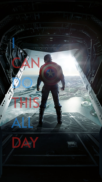 CAPTAIN AMERICA, AVENGER, I can do this all day, Marvel HD phone wallpaper