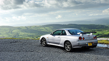 Nissan, Cars, Side View, Silver, Silvery, Gt-R, Skyline HD wallpaper