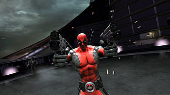 Deadpool, video game, gun fire HD wallpaper
