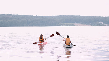 Couple, Kayaking HD wallpaper