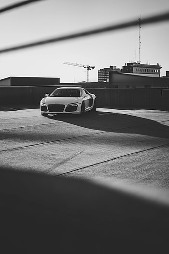 Sports, Cars, Car, Front View, Sports Car, Bw, Chb HD phone wallpaper