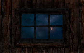 Night, Dark, Balloon, Window HD wallpaper