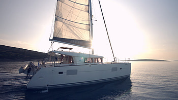 Catamaran sailing, Sun, Stock video HD wallpaper