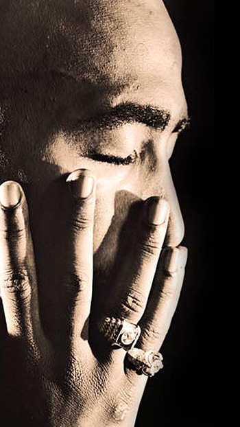 Preview 2pac, poems, thouts, fingers, light HD phone wallpaper