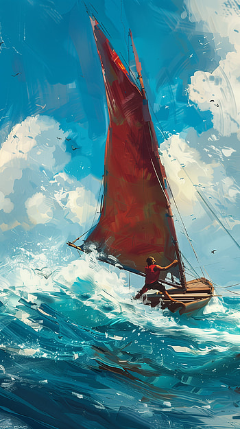 Ocean Adventure: Sailor's Voyage, boat, ocean HD phone wallpaper