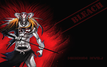 Hidden Evil, bleach, sword, hollow, evil, hidden HD wallpaper