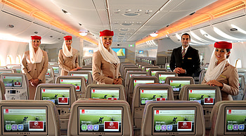 Flight attendants, Emirates Airline HD wallpaper