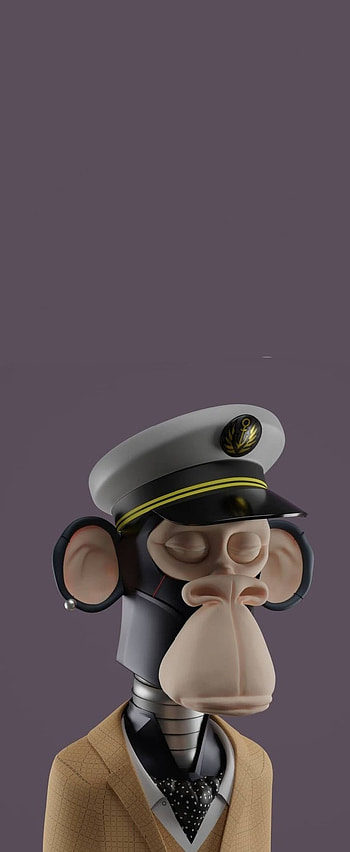 Lucky monkey captain, robot, 3d, lucky monkey, violet HD phone wallpaper